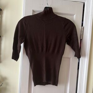 Express design Brown Turtleneck Sweater